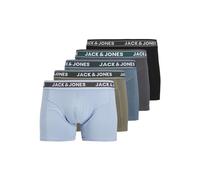 JACK & JONES Jacevan Solid Trunks 5 Pack Box Pls, Asfalto, 4X_l (Pacco da 5) Uomo