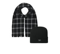 JACK & JONES Jacfrost Dna And Scarf Gift Box Cappello, Black/Pack:Black Beanie, Taglia Unica Uomo