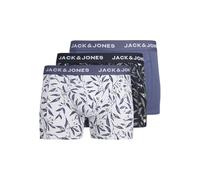 JACK & JONES Jacharvey Trunks 3 Pack Boxer a Pantaloncino, Night Sky/Pack: Nightshadow Blue-Nightshadow Blue, M Uomo