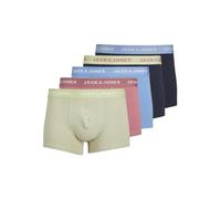 JACK & JONES Jachudson Solid Trunks, Confezione da 5 Boxer a Pantaloncino, Mesa Rose/Pack:Desert Sage-Pacific Coast-Navy Blazer-Navy Blazer, L Uomo