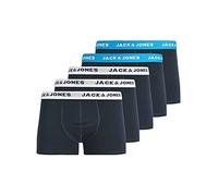 JACK & JONES JACHuey - Boxer da Uomo, Confezione da 5 Blu (Blue Heaven/Dettagli: Blue Night) XL