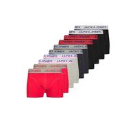 JACK & JONES Jacjadon Solid Trunks 10 Pack, Navy Scuro, L (Pacco da 10) Uomo