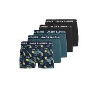 JACK & JONES Jacjake Lemon Trunks 5 Pack Pls, Nero, 3X_l (Pacco da 5) Uomo