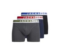 Jack&Jones Jackarim Solid Trunks - Confezione da 3, Aurora Red/Pack: Cypress - True Blue, M