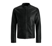 Jack & Jones, ,Jackets ,Uomo ,Nero ,S Giacca Uomo in Eco-pelle e Poliammide Nera