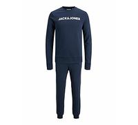 JACK & JONES JACLOUNGE Set Noos Set di Pigiama Uomo, Blu (Navy Blazer), XL