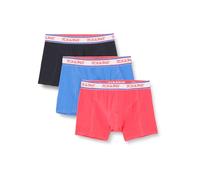JACK & JONES Jacmike Solid Trunks 3 Pack Boxer a Pantaloncino, Navy Blazer/Pack:Palace Blue-Pink Yarrow, M Uomo