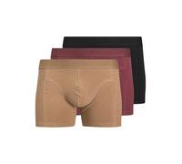 JACK & JONES Jacordinary Trunks - Confezione da 3 Pezzi, da Uomo, Rosso Tibetano, L