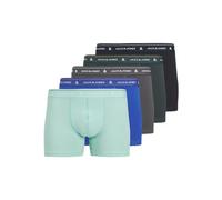 JACK & JONES Jacron Solid Trunks 5 Pack, Lapis Blu, x_l (Pacco da 5) Uomo