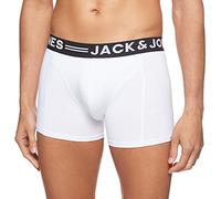 JACK & JONES JACSENSE TRUNKS NOOS, Boxer Uomo, Bianco (White), Medium