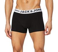 JACK & JONES JACSENSE TRUNKS NOOS, Boxer Uomo, Nero (Black), Large