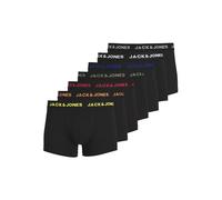 Jack & Jones S JACJAMES Trunks 3 Pack Noos Boxer a Pantaloncino, Nero/Dettaglio: Nero - Giallo, S Uomo