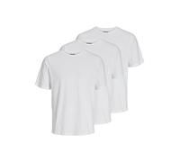 JACK & JONES JACUNDER TEE CREW NECK 3 PACK NOOS, T-Shirt Uomo, Bianco (White), XL