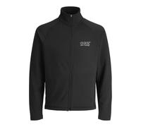 JACK & JONES Jcocnz Structure Sweat Full Zip SN, Nero, S