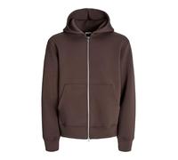 JACK & JONES Jcocover Scuba Sweat Zip Hood Noos, Guarnizione Marrone, S Uomo
