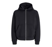 JACK & JONES Jcocover Scuba Sweat Zip Hood Pls, Nero, 4XL Uomo