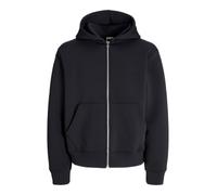 JACK & JONES Jcocover Scuba Sweat Zip Hood Pls, Nero, 5XL Uomo