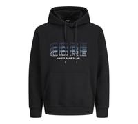 JACK & JONES Jcofusion Branding Sweat Hood, Nero, M