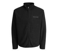 JACK & JONES Jcofusion Fleece Sweat Zip High Neck, Nero, L