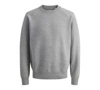 JACK & JONES Jcofusion Knit Crew Neck, Grigio Scuro mélange, M Uomo