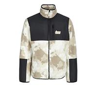 JACK & JONES JCOHUNTER Teddy Jacket Giubbotto di Peluche, Moonbeam/AOP:Camo, M Uomini
