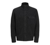 Jack&Jones JCOMACE Knit Cardigan SMU, Nero/Dettaglio: Asfalto, L