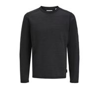 JACK & JONES Jcomace Knit Crew Neck SMU Maglione Lavorato a Maglia, Nero/Dettaglio: mélange, L Uomo