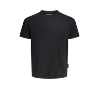 JACK & JONES Binded Tee SS Crew Neck Jcomineral Tonal-Maglietta a Maniche Corte, con Scollo Rotondo, Nero, M Uomo
