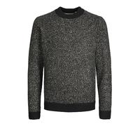 JACK & JONES Jcospace Knit Mock Neck SN Maglione Lavorato a Maglia, Black/Pattern:w. Peyote Neps, L Uomo