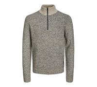 Jack & Jones Jcospace-Maglia a Mezza Zip Maglione, Peyote/Pattern:w. Black Neps, S Uomo