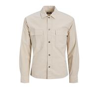 JACK & JONES Jcotarmac Ripstop Overshirt LS, Raggio di Luna, M Uomo