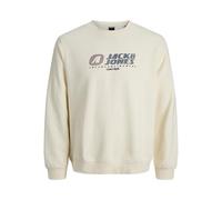 JACK & JONES Jcotier Print Sweat Crew Neck SN Mni, Sweet Corn, 98
