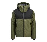 JACK & JONES Jcounion Light Padded Blocking Jacket, Grape Leaf, L, Foglia di vite, L