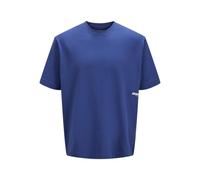 JACK & JONES Jcounion Small Print Tee SS Crew Neck, Beaucoup Blue, L