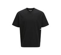 JACK & JONES Jcounion Small Print Tee SS Crew Neck, Nero, M