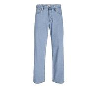 JACK & JONES Jeans da Uomo Loose Fit Eddie Original MF 710, Denim Blu 1, 34W x 32L