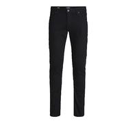Jack & Jones Jeans da Uomo Slim, Nero in Denim, 36
