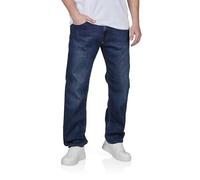 JACK & JONES Jeans da uomo Stretch a gamba lunga Straight Fit JJICLARK in denim Blu Nero 30 31 32 33 34 36 38, 34W x 36L