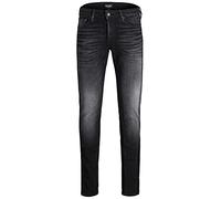 JACK & JONES Jeans Glenn scambiato sul Davanti, vestibilità Slim (29W / 30L, Nero)