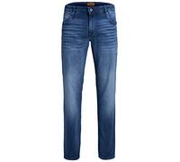 Jack & Jones Jeans Male Slim Fit Glenn Original AM 814, Blu Denim, 33W x 34L