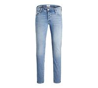 JACK & JONES Jeans Male Slim Fit JJIGLENN JJOriginal AM 814 NOOS Slim Fit Jeans, Light Blue Stone, 34W x 32L