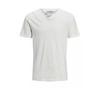 Jack & Jones Jesplit T-shirt Con Collo A V Bianco - Taglia S Abbigliamento Uomo