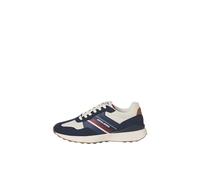 JACK & JONES Jfwboston Combo Sneaker SN, Scarpe da Ginnastica Uomo, Marshmallow con Dettagli Blu maiolica, 42 EU