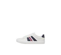 JACK & JONES Jfwcannon Pu Sneaker, Scarpe da Ginnastica Uomo, White Detail Navy Blazer, 45 EU