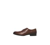 JACK & JONES Jfwdonald Leather Cognac Noos - Scarpe Stringate Derby Uomo, Marrone, 40 EU