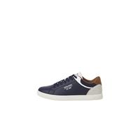 JACK & JONES Jfwjordan Sneaker SN, Scarpe da Ginnastica Uomo, Navy Blazer Detail Bright White Cognac, 40 EU