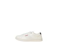 JACK & JONES Jfwlennox Pu Sneaker, da Uomo, Bianco, 45 EU, Bianco, 45 EU