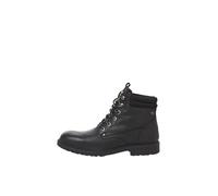 JACK & JONES Jfwsolomon - Stivaletto da uomo in pelle, antracite., 46 EU