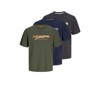JACK & JONES Jjalvis Tee SS Crew Neck 3pk MP T-Shirt Uomo
