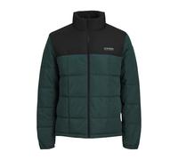 JACK & JONES Jjben Square - Giacca trapuntata da uomo, verde - nero, L